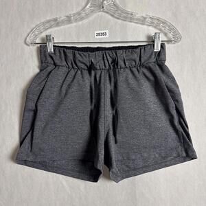 Lululemon Women’s Size 4 Gray Stretchy On The Fly Drawstring Shorts